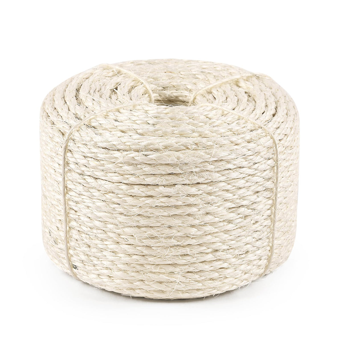 SOCATER corde sisal 1/4 po, surface rugueuse idéale pour le grattage.