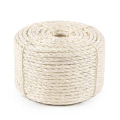 SOCATER corde sisal 1/4 po, surface rugueuse idéale pour le grattage.