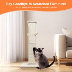 Socater fibres sisal naturelles, texture bois pour un griffage naturel.