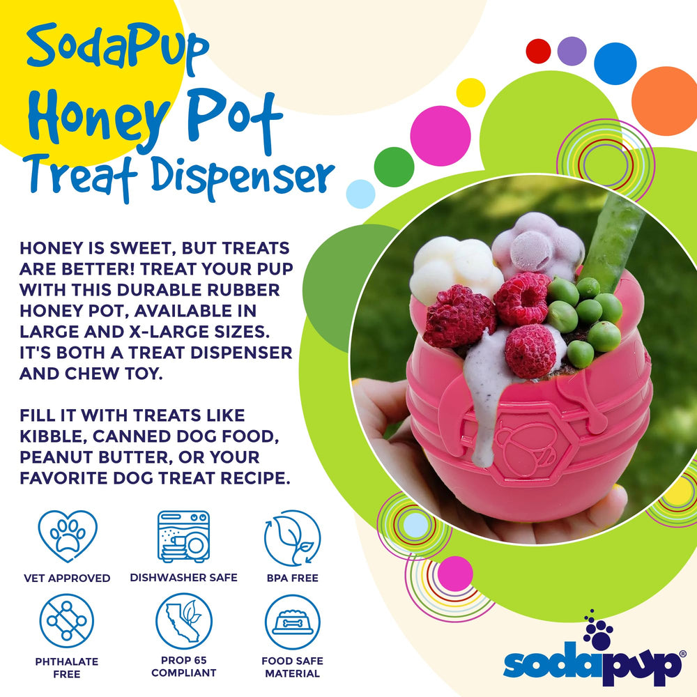 SodaPup distributeur gourmandises: jeu interactif pour chien et ralentisseur d'alimentation.