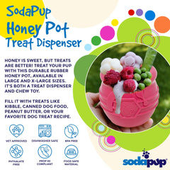 SodaPup distributeur gourmandises: jeu interactif pour chien et ralentisseur d'alimentation.