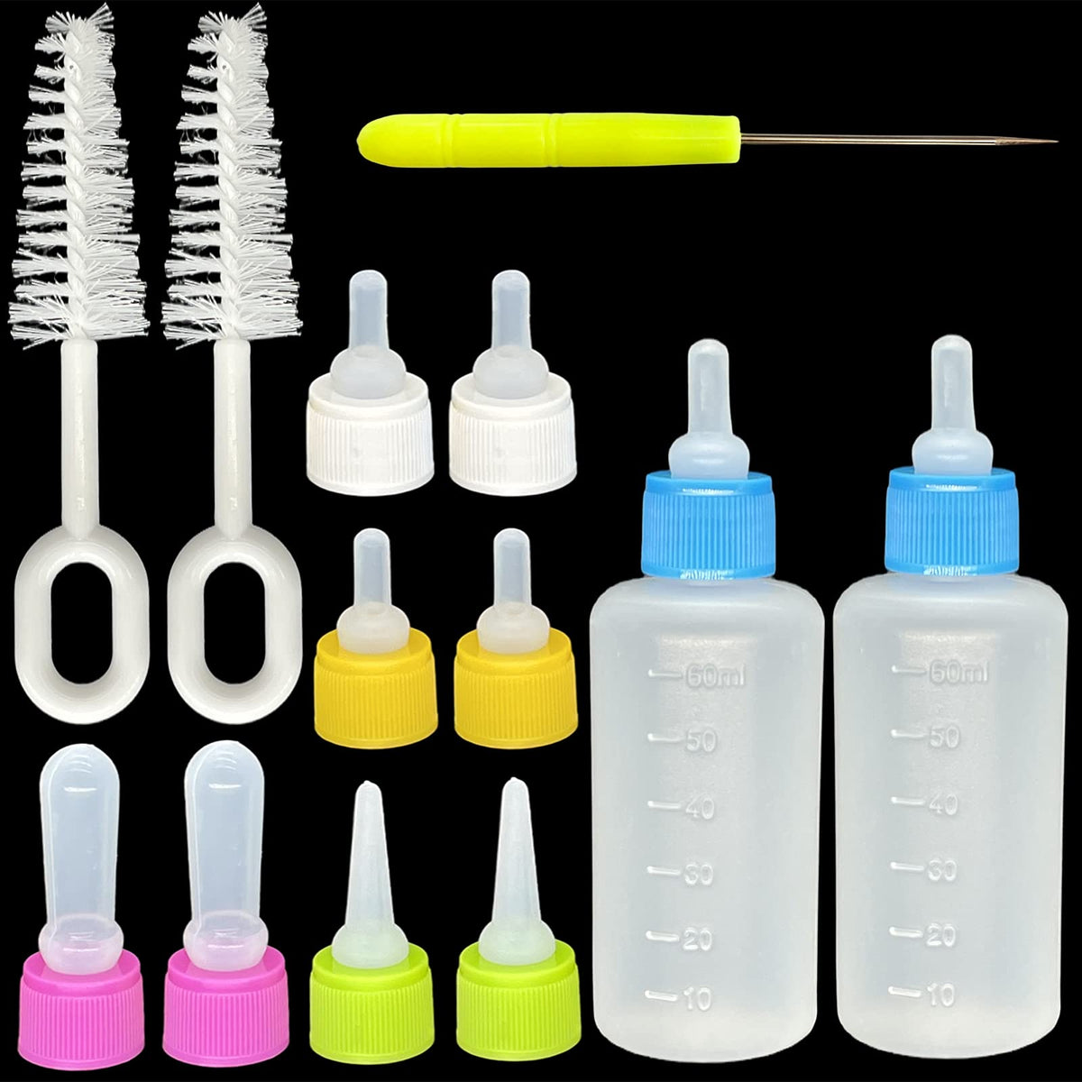 SOEAEODG biberon petit animal kit, pratique pour nourrir chatons et chiots