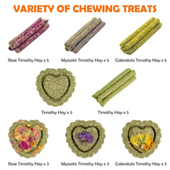 Sofier friandises foin timothy – batons roses, stimuler l'appétit et la diversité des textures