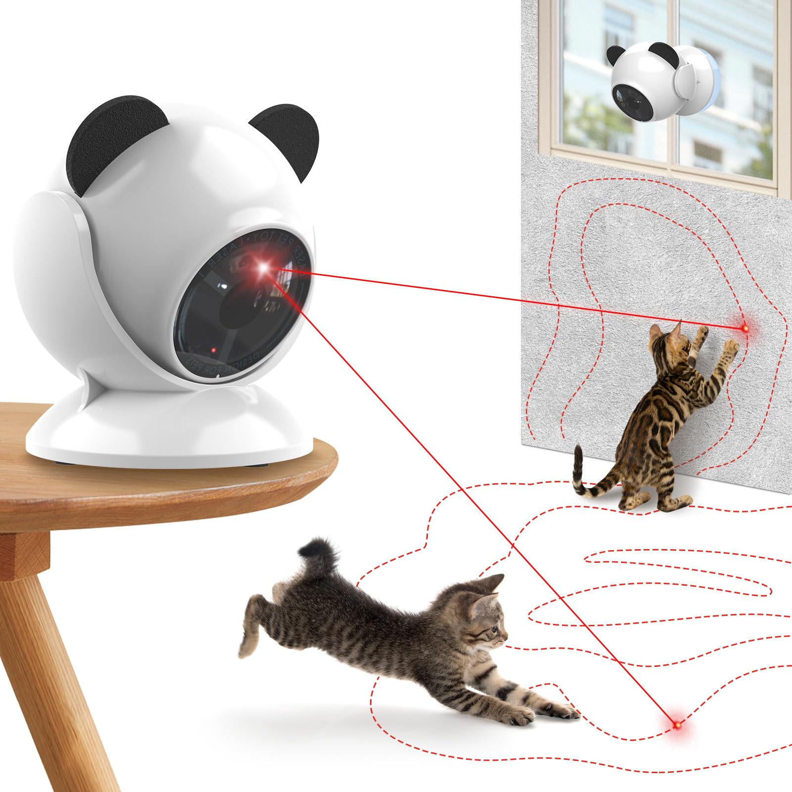 Sofolor laser chat aléatoire intérieur stimule l'activité et le jeu.