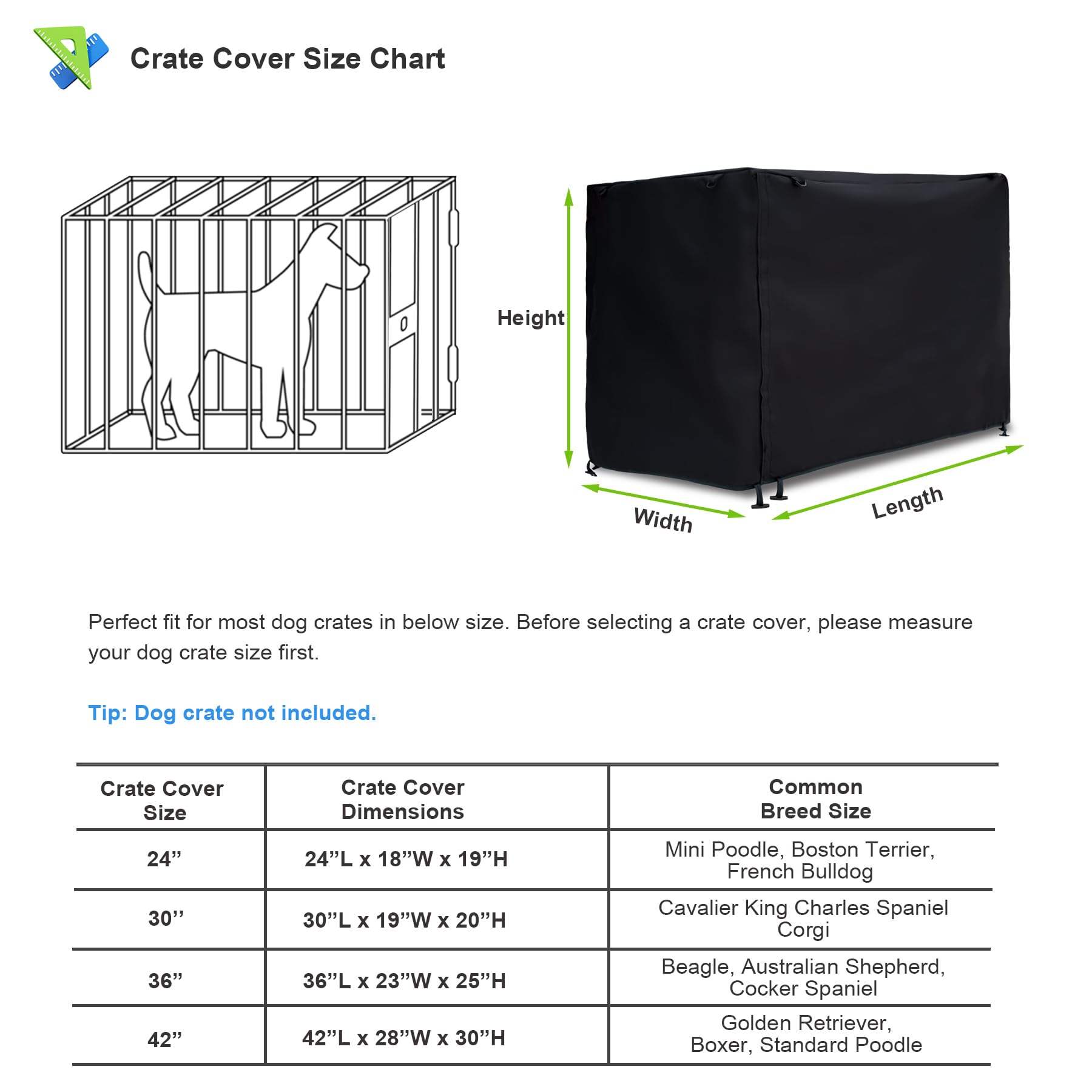 Softclub couvre-caisse chien 30'' ouverture haut, accès rapide et protection.