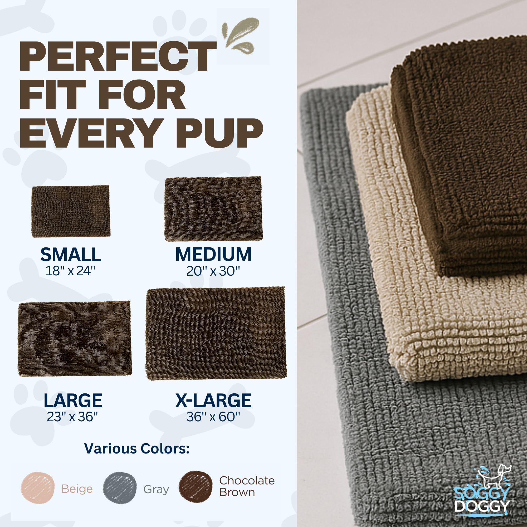 Soggy Doggy Doormat — confort-moelleux, douceur pour des siestes détendues