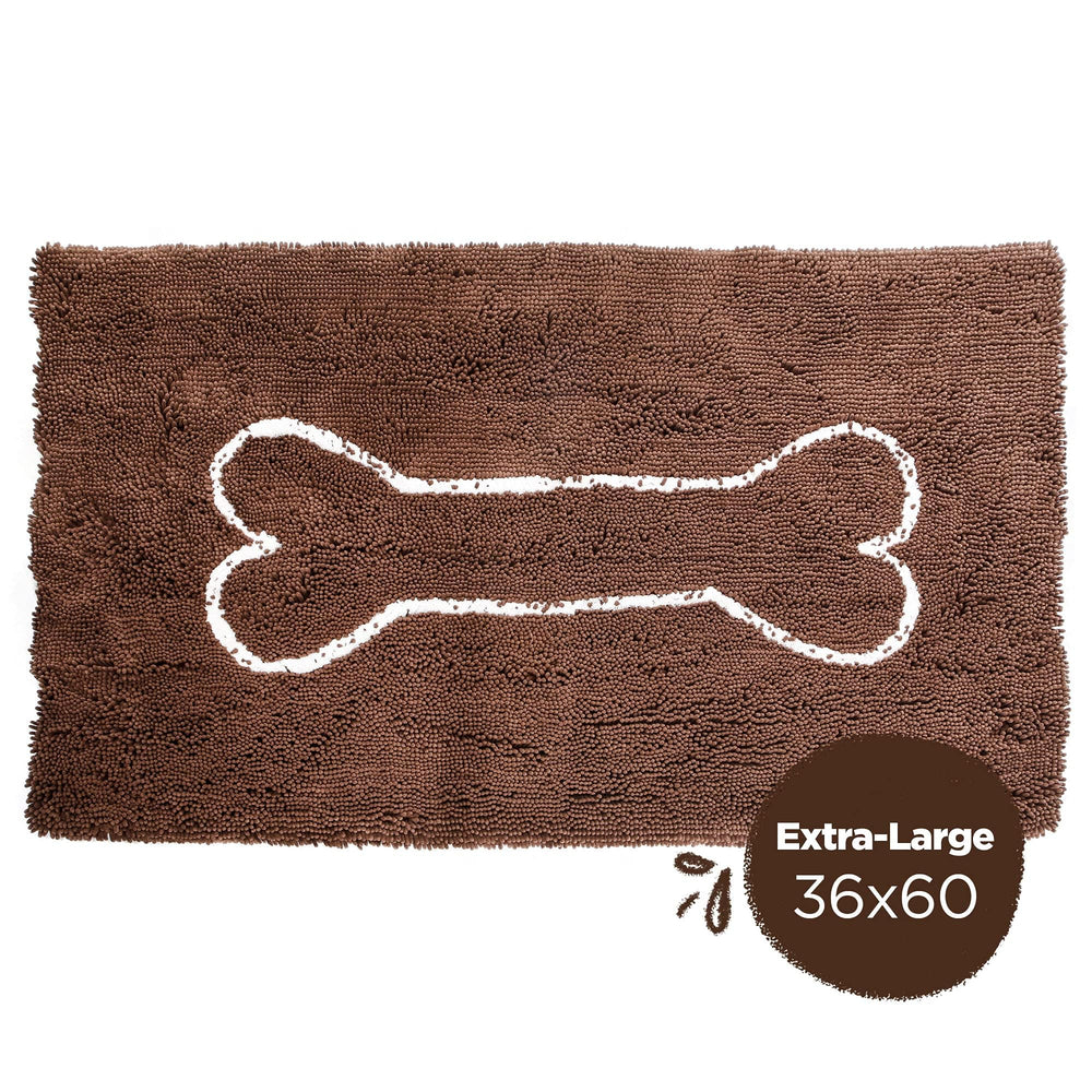 Tapis Soggy Doggy Doormat design neutre chocolat-avoine s'harmonisant avec la déco.