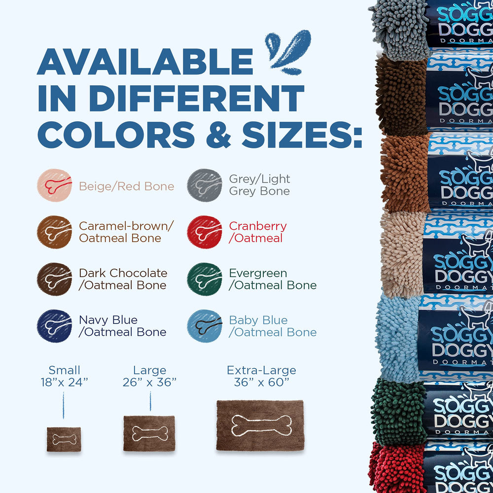 Tapis Soggy Doggy Doormat entretien facile, lavable en machine.