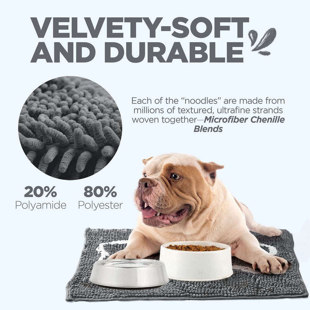 Facile à entretenir, Soggy Doggy Slopmat se lave en machine.