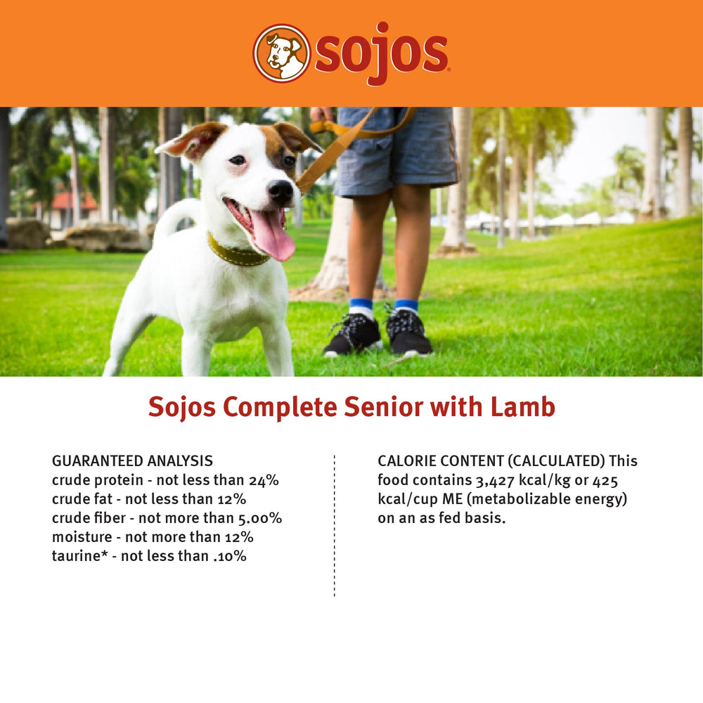 SOJOS contenu nutrition chien adulte formule complete et equilibree