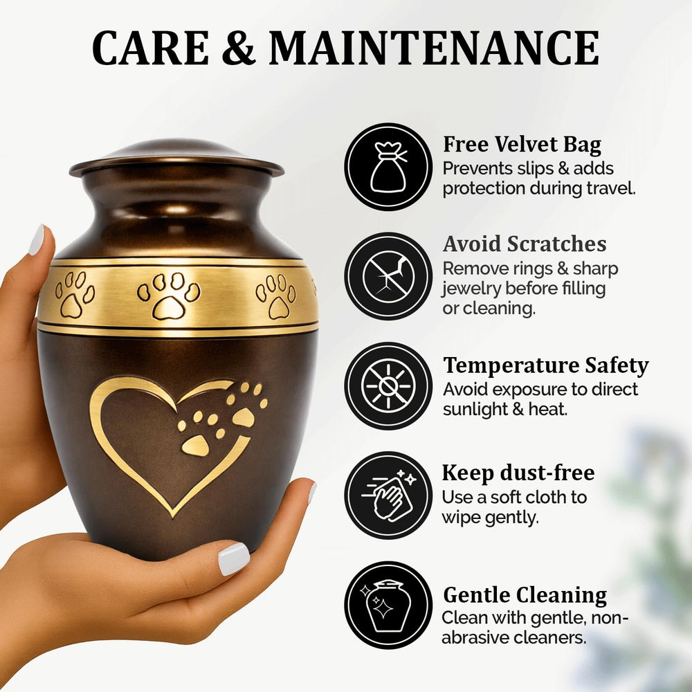 Urne Solace Forever présentée dans un cadre domestique chaleureux