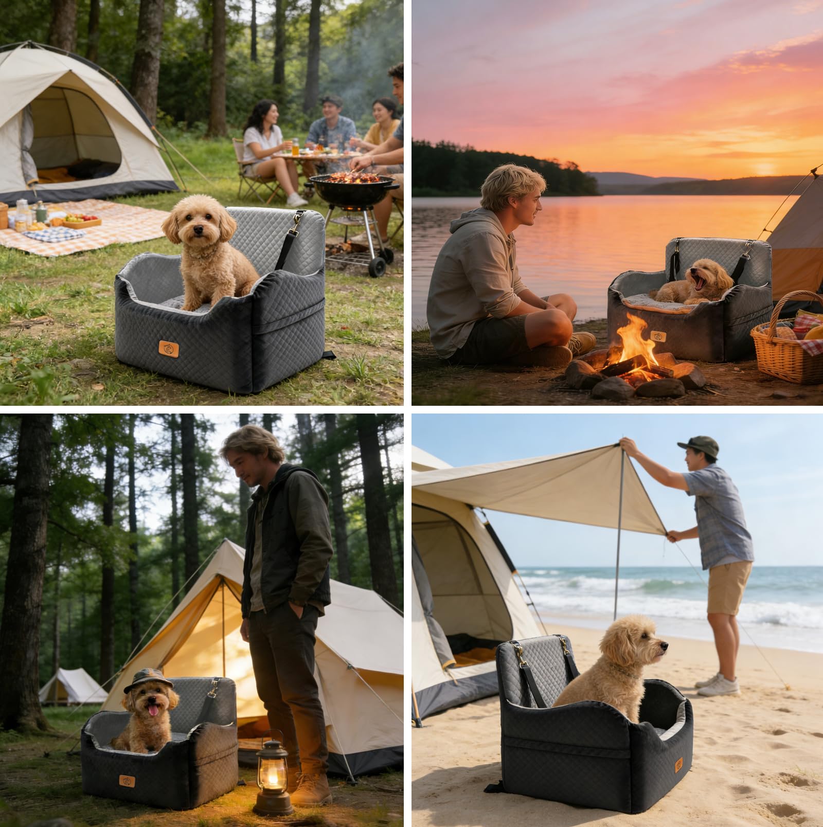 Solaluz siège chien amovible lavable facilite le nettoyage après les voyages.