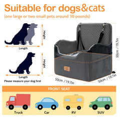 Solaluz siège chien sécurité sangles garantit une tenue sécurisée en voiture.