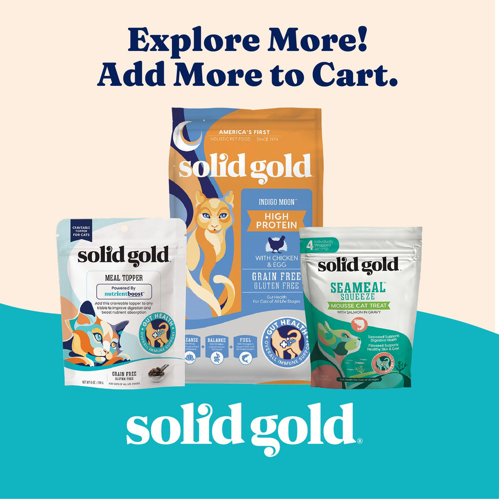 Solid Gold chat texture douce pour repas appétissant.