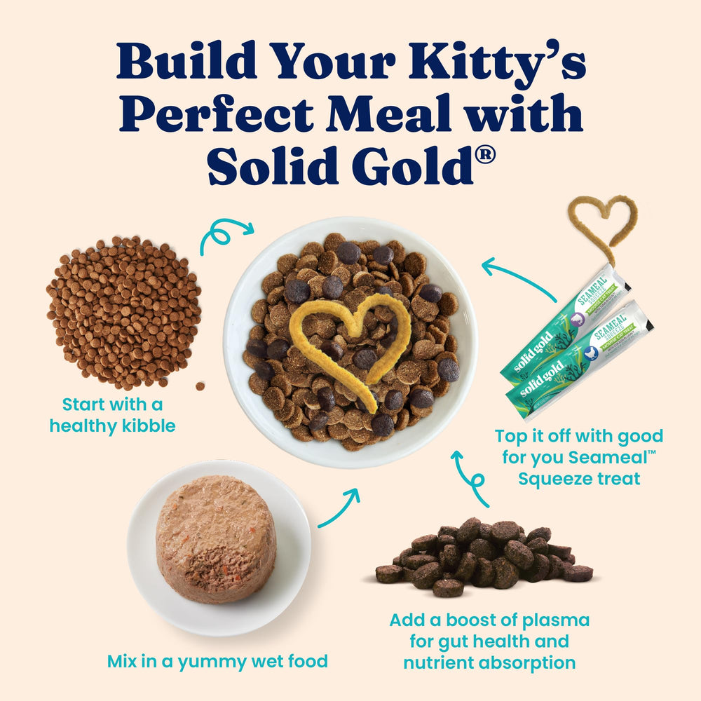 Solid Gold ingrédients-grain-free-chat : recette sans céréales adaptée.