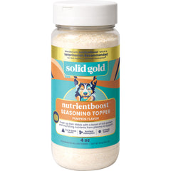 Solid Gold NutrientBoost poudre citrouille dans bol chien, stimule l'appétit