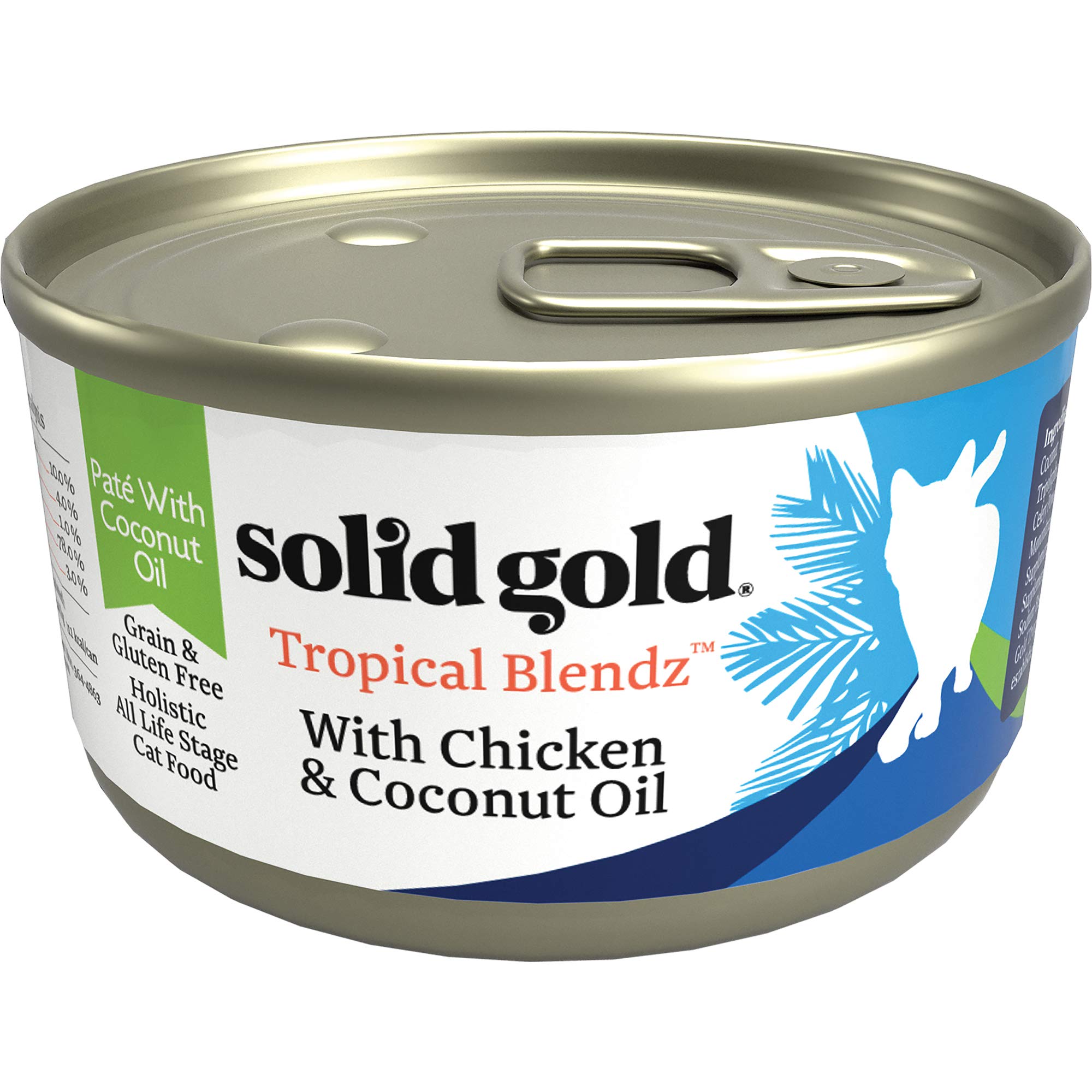Solid Gold Pâté chat — hydratation améliorant la texture des repas.