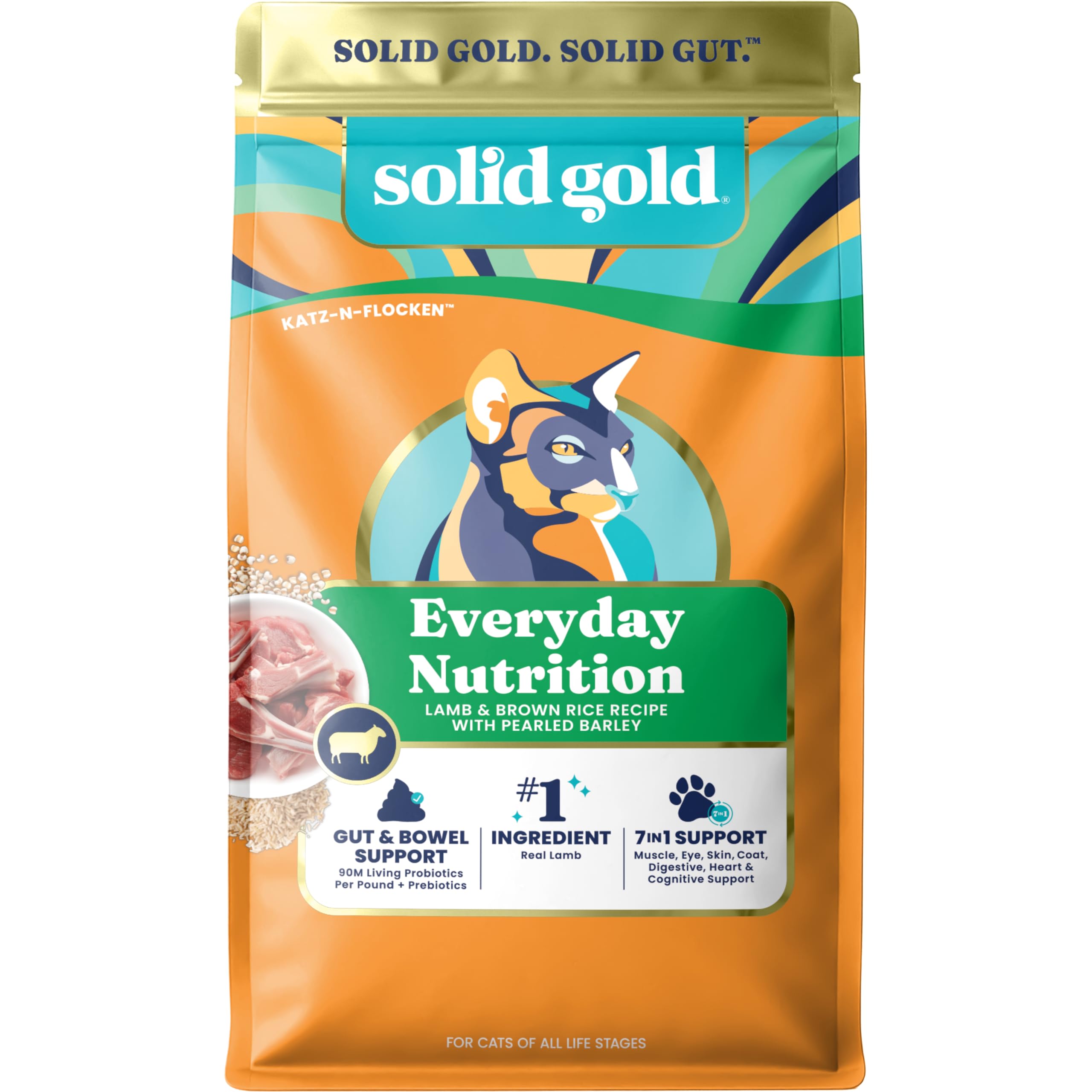 Solid Gold sac chat agneau: emballage pratique et protéine de qualité