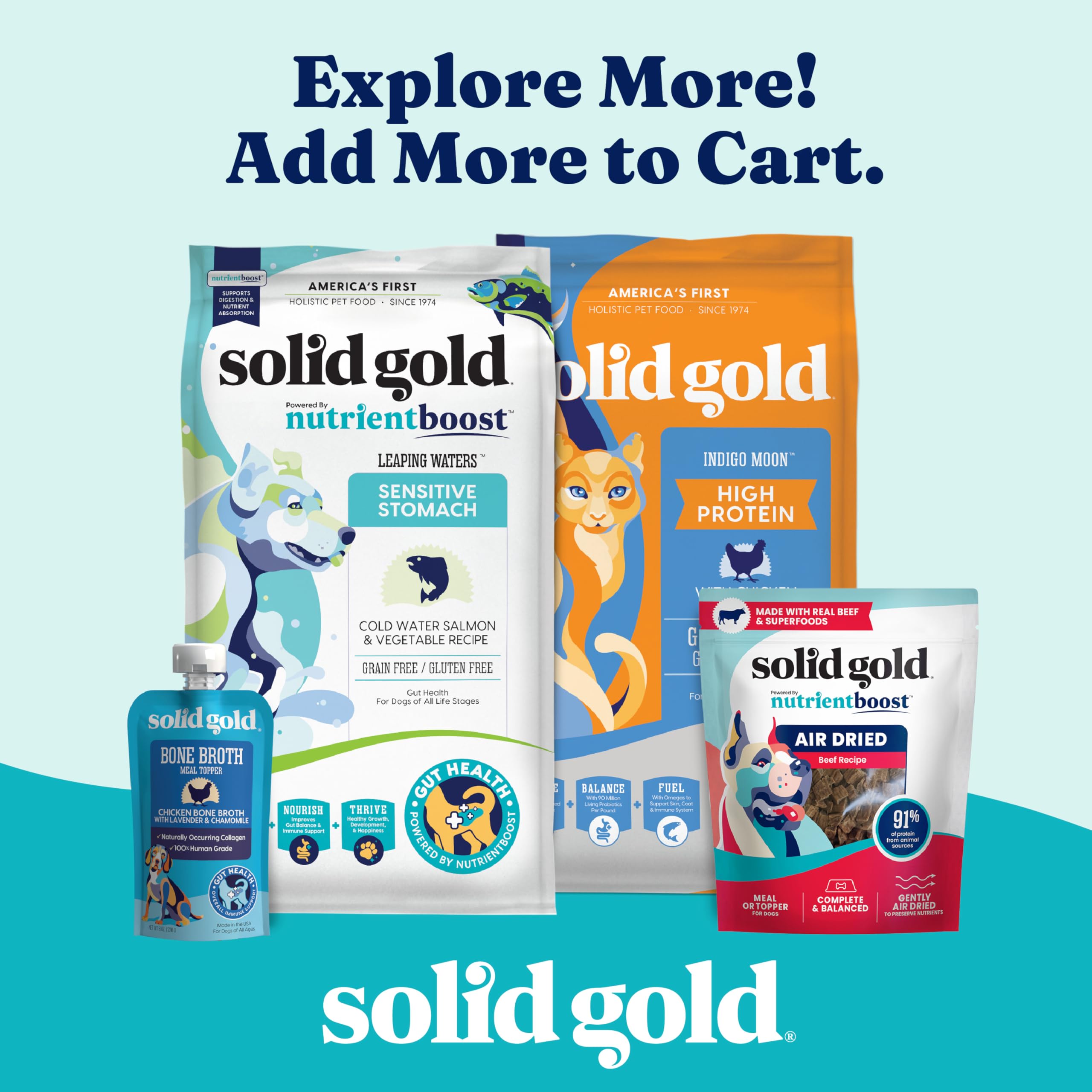 Solid Gold SeaMeal soutien immunitaire potentiel, énergie et vitalité au quotidien.