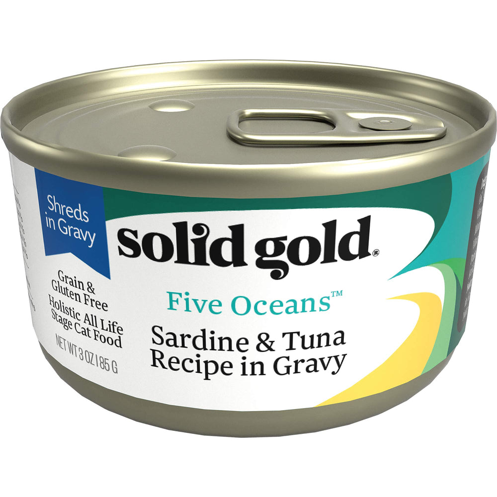 Solid Gold boîtes sans céréales, thon et sardine dans sauce équilibrée