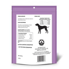 Tranches généreuses de jerky Solimo de canard pour chien.