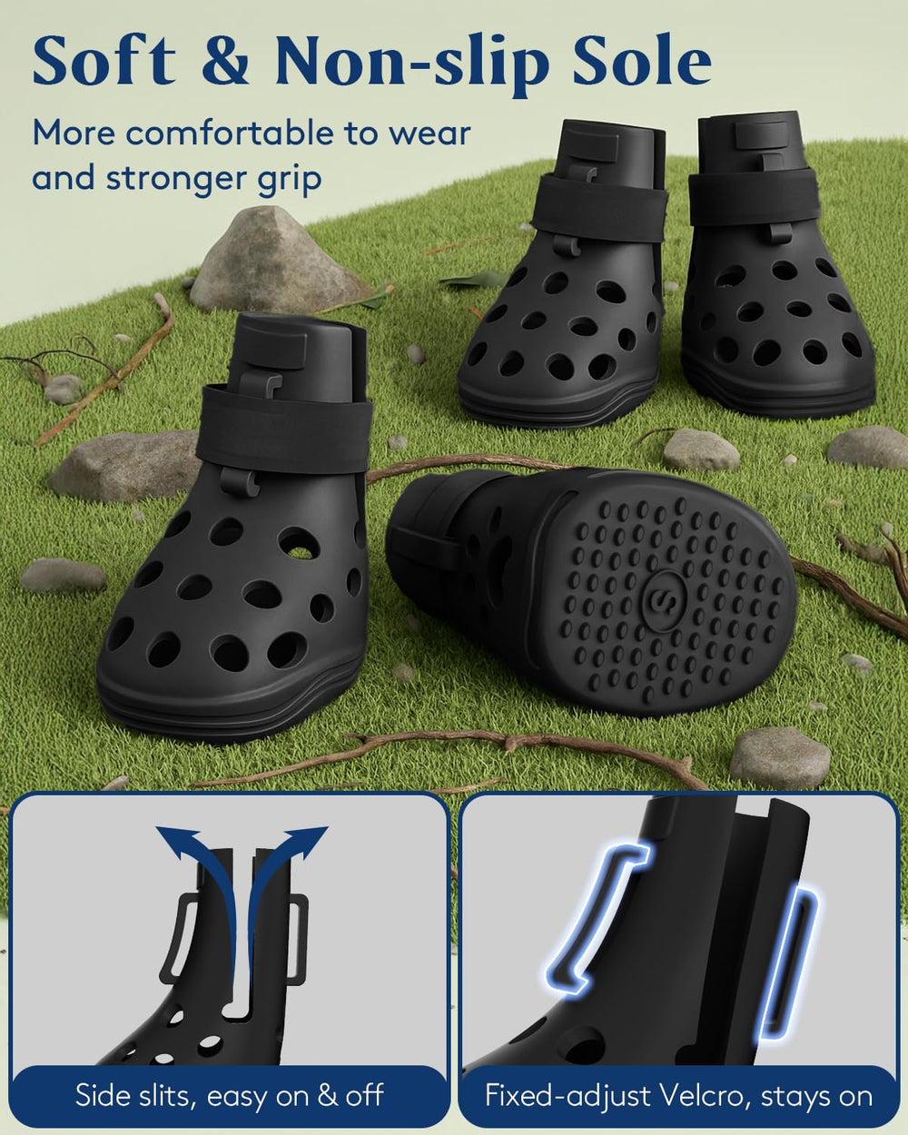 Solowinner bottes pattes respirantes ventilation intérieure/extérieure.