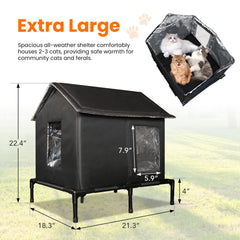 Espace intérieur Solvify pour 2-3 chats ou petits chiens.