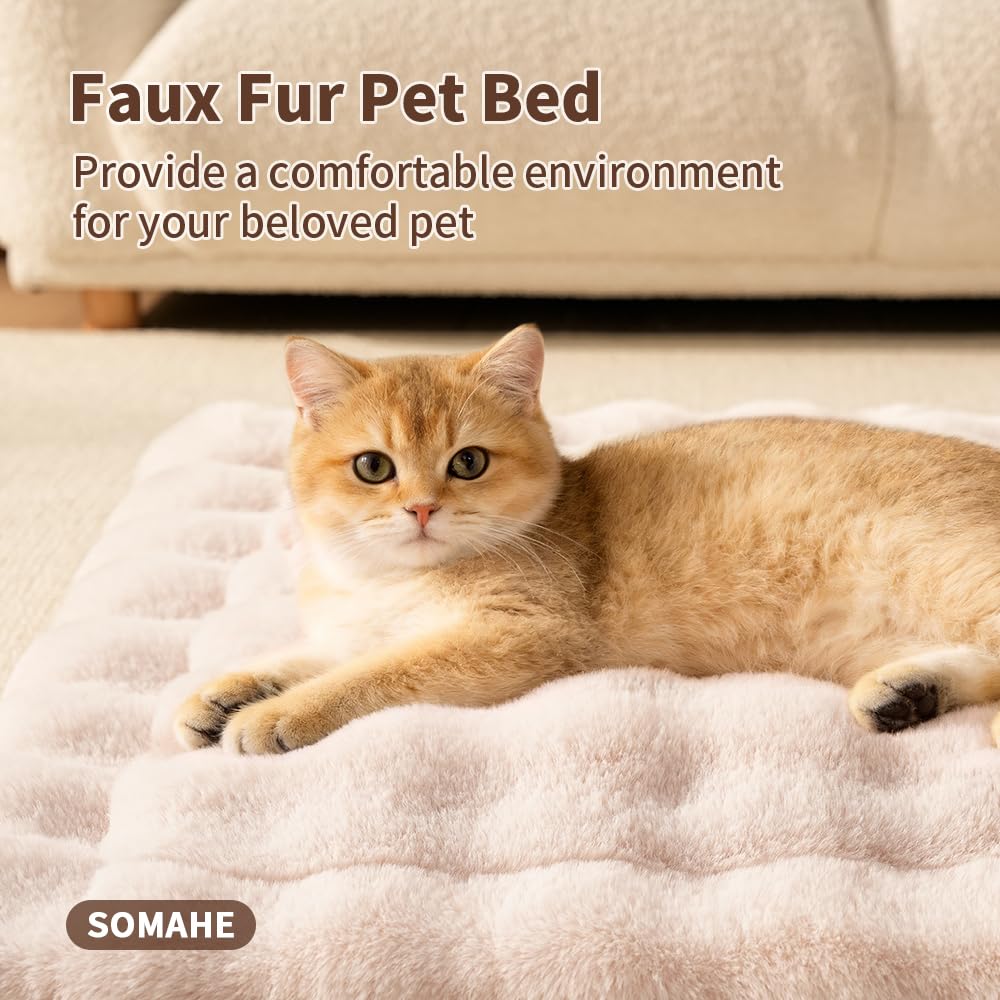 SOMAHE Cat Bed Mat canape-rebord-fenetre: emplacement idéal pour sieste sur canapé ou rebord.