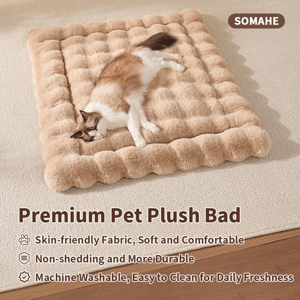 SOMAHE tapis-chat texture ultra-douce qui attire les chats.