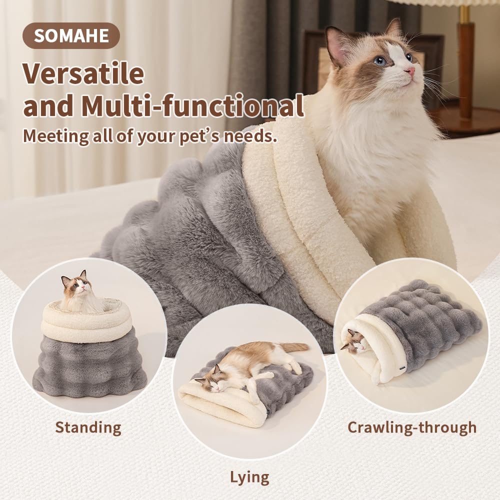 SOMAHE sac chat pliable et portable, compagnon de voyage.