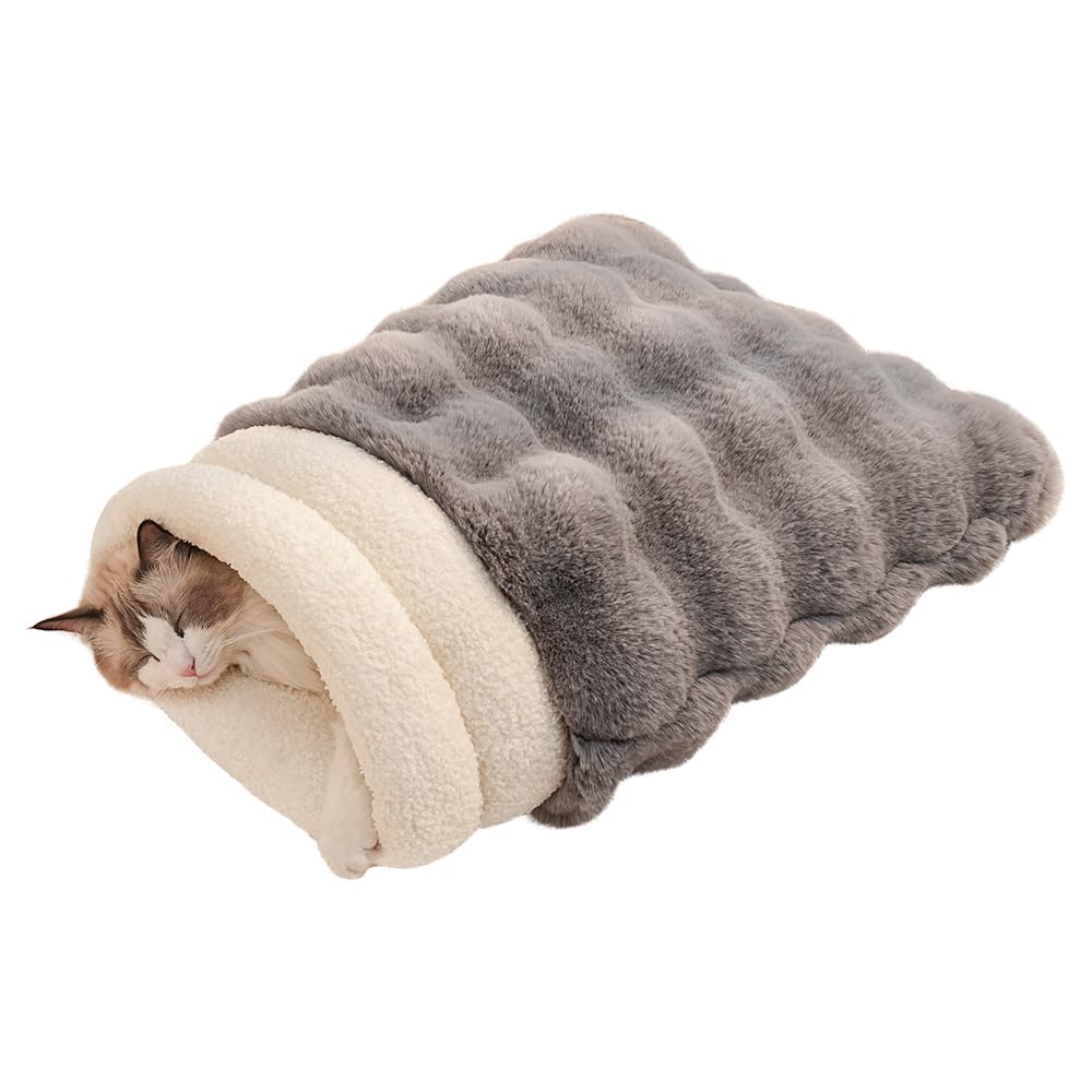 SOMAHE Sac dodo chat chauffant, nid sûr pour des siestes réconfortantes.