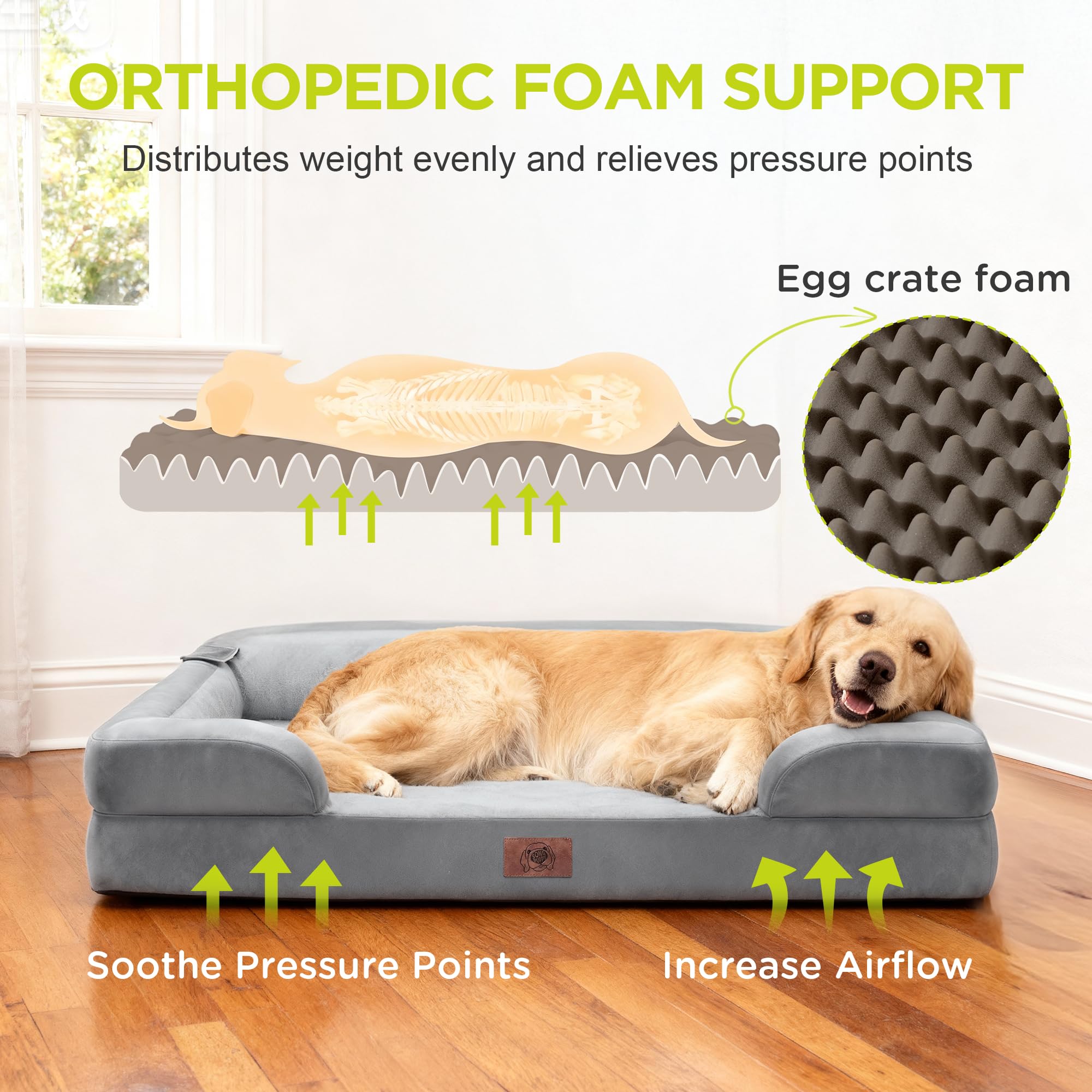 Song Puppy couche velours bolsters confortables pour repos apaisé