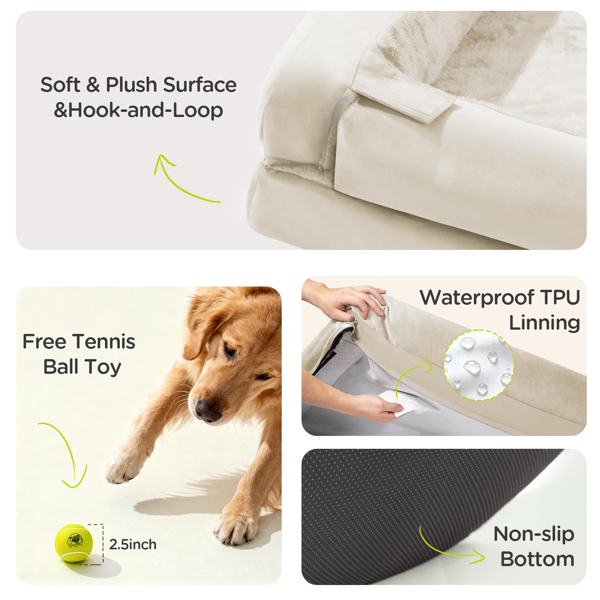 Jouet balle tennis Song Puppy offert, stimulation ludique et interaction avec votre chien.