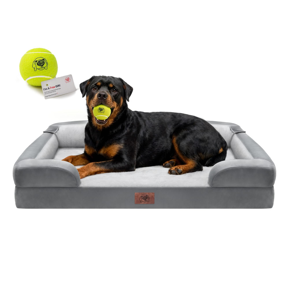 Lit chien xl Song Puppy avec mousse mémoire en forme d'œuf pour un soutien confortable.