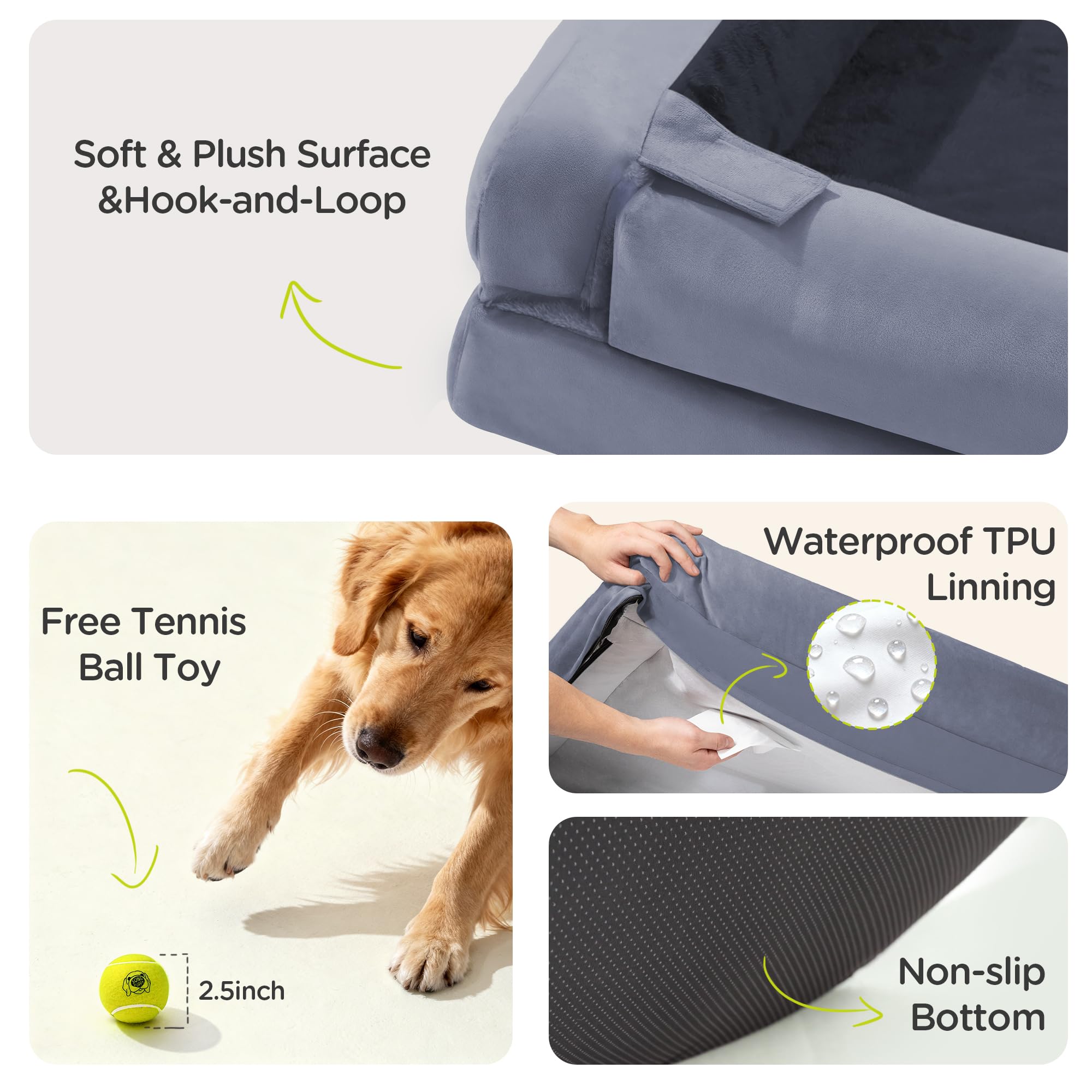 Oreillers-rembourrage du lit Song Puppy XL pour un cocon rassurant.