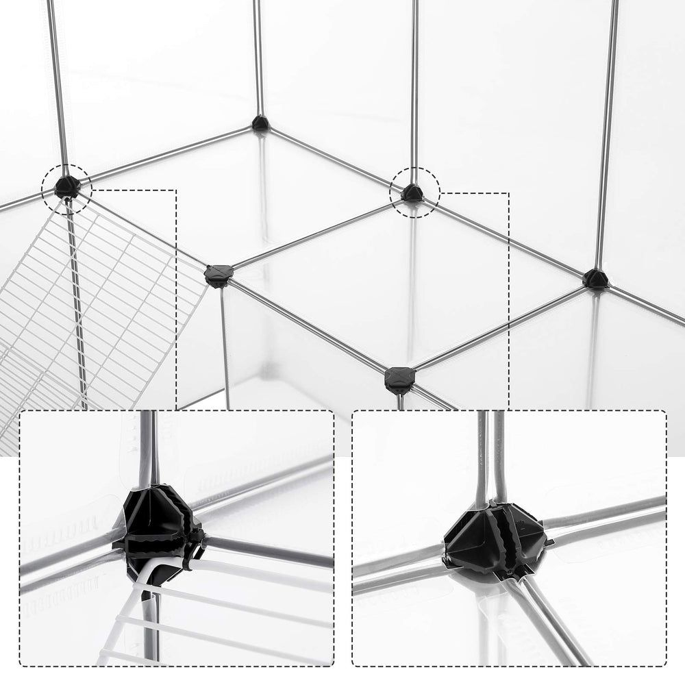 SONGMICS Structure modulaire robuste pour créer divers parcours intérieurs.