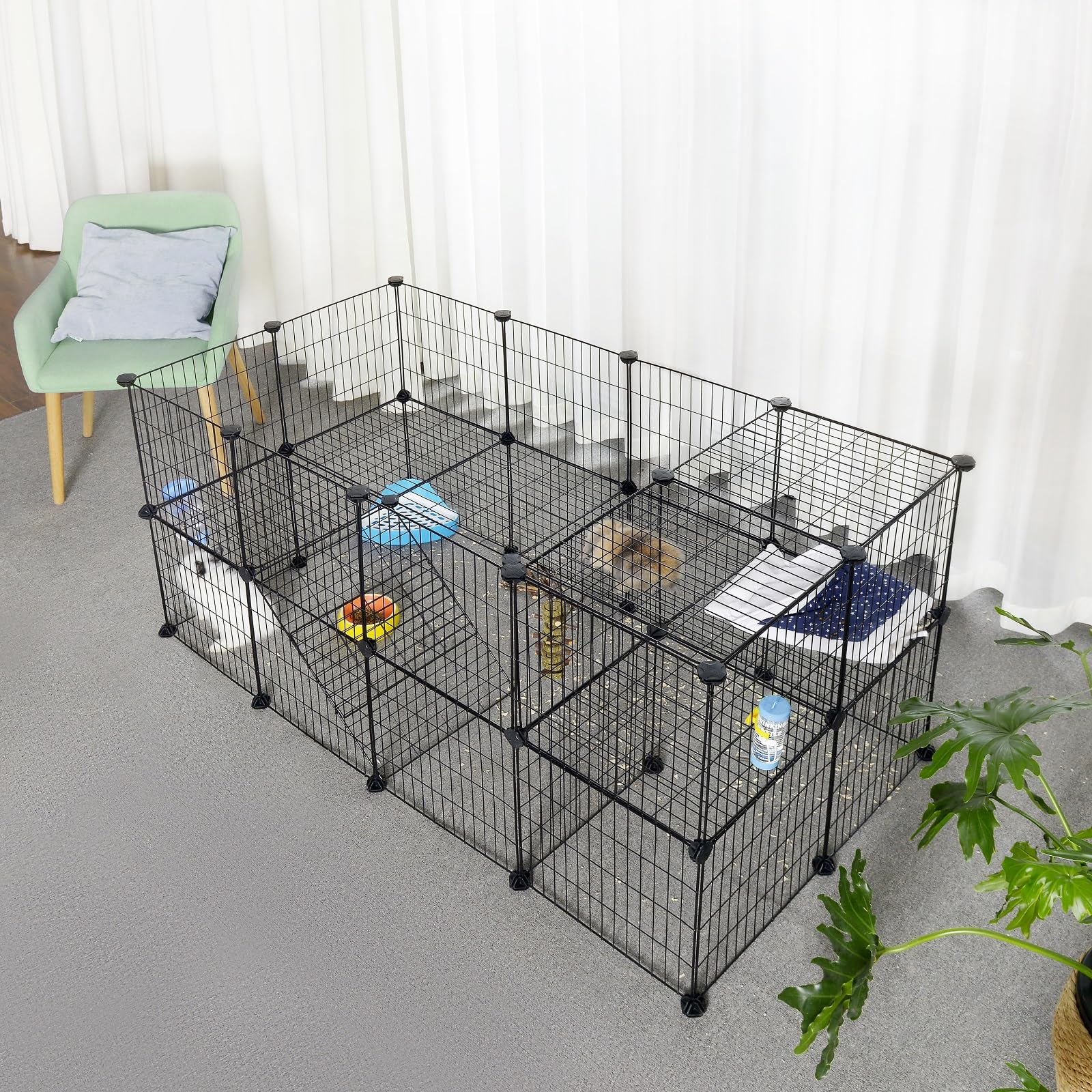 SONGMICS enclos petits animaux divers pour lapins cobayes et chiots