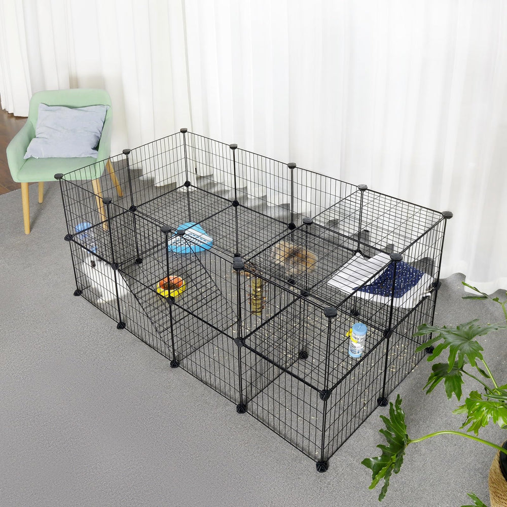 SONGMICS enclos petits animaux divers pour lapins cobayes et chiots