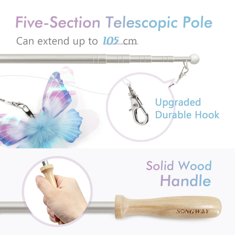 SONGWAY baton-bois avec poignée solide pour une utilisation durable.