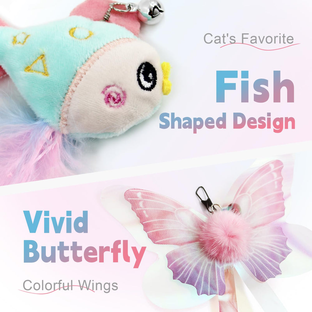 SONGWAY papillon peluche chat jouet peluche pour plaisir sûr