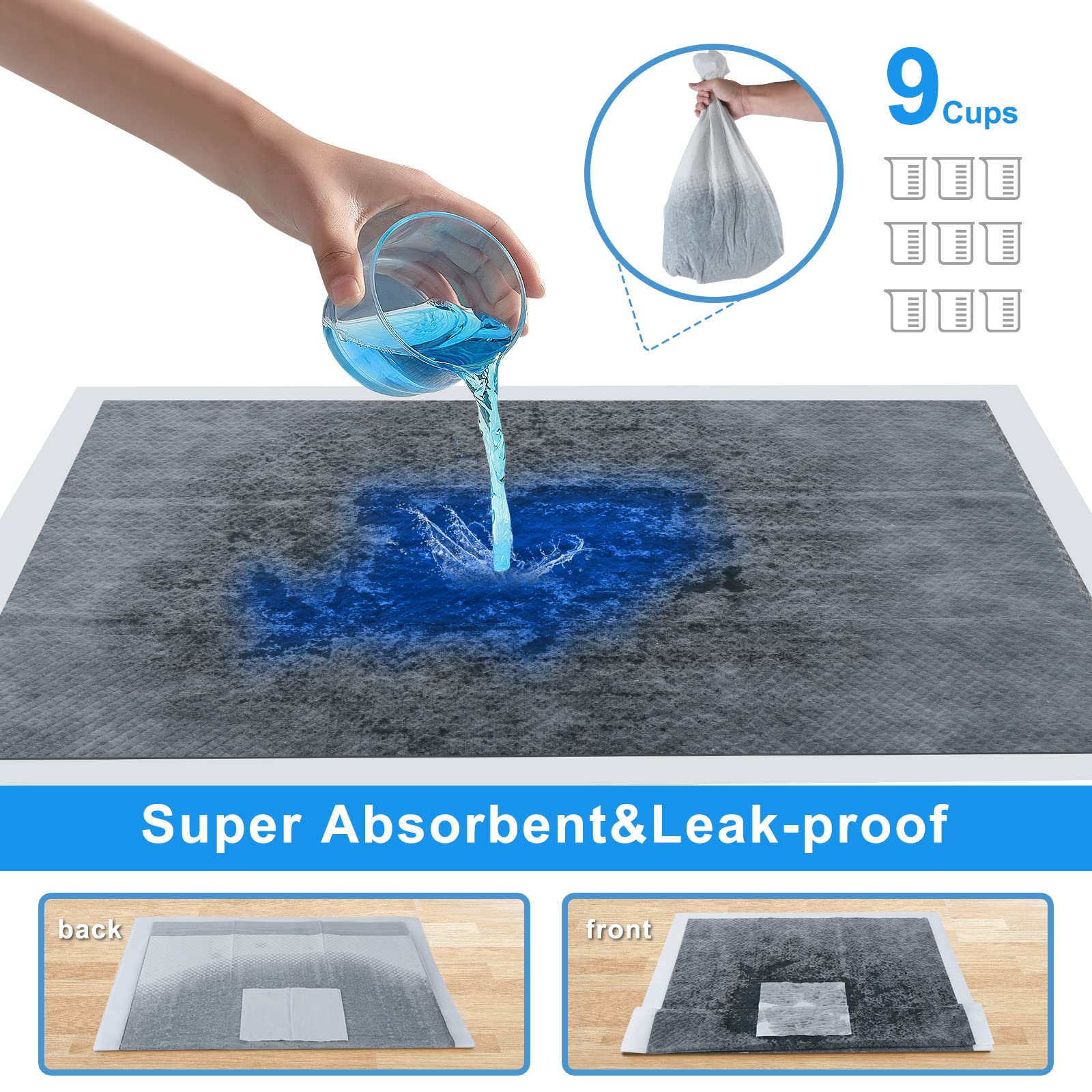 SONGYUAN protection-24-heures-tapis, limite fuites et taches sur le sol.