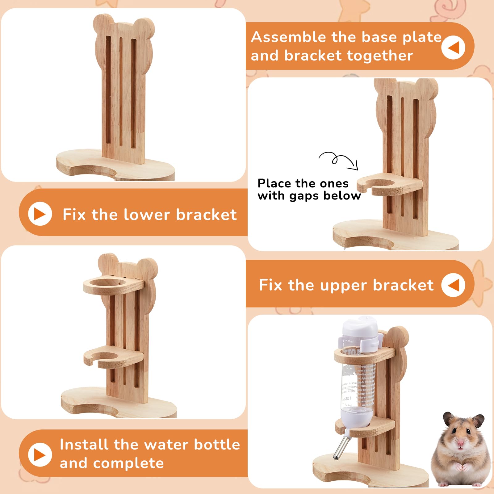 15 jouets variés en bois et paille Sonwyoung pour mâcher et jouer