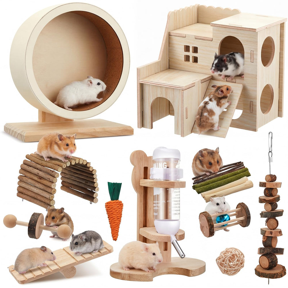 Roue silencieuse Sonwyoung pour hamster favorisant un exercice paisible nocturne