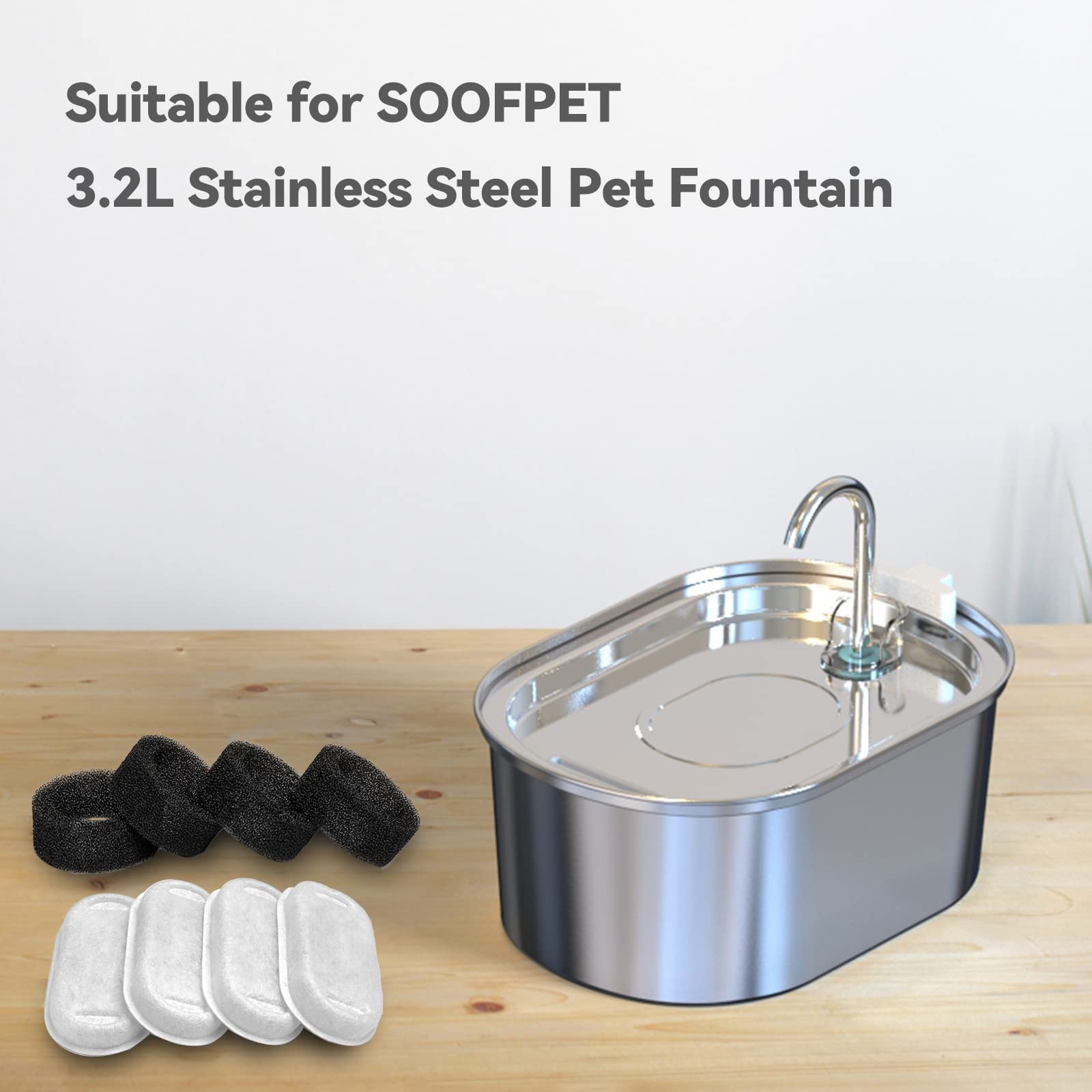 Remplacement filtre éponge SOOFPET: élimine les impuretés solides et améliore la propreté.