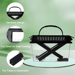 SORWATEE refuge-criquets sombre-amovible, cachette naturelle pendant l'alimentation.