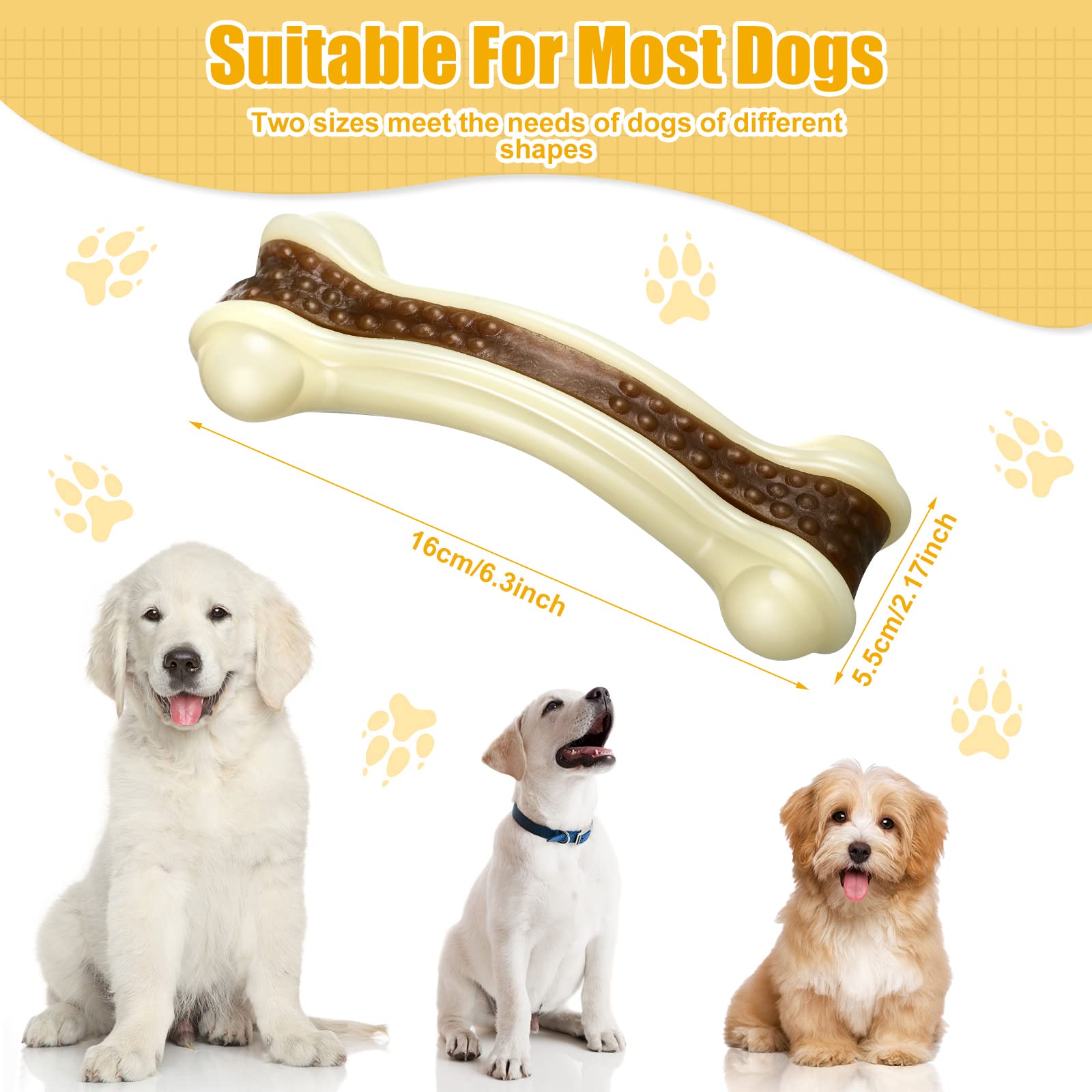 Sosation os bone moyen: taille adaptee aux chiens moyens et grandes machoires.