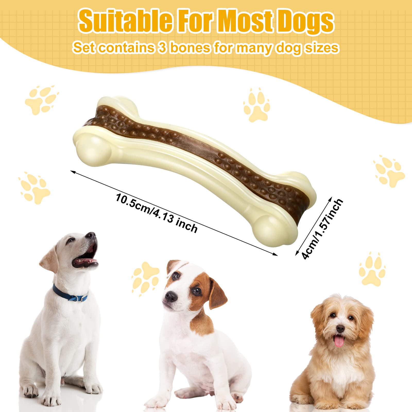 Sosation os-curvé-moyen: os robuste pour chiens moyens et sessions prolongées