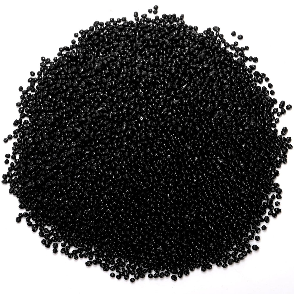 SOUJOY galets décoratifs noirs 4-6mm, texture moderne pour aquarium.