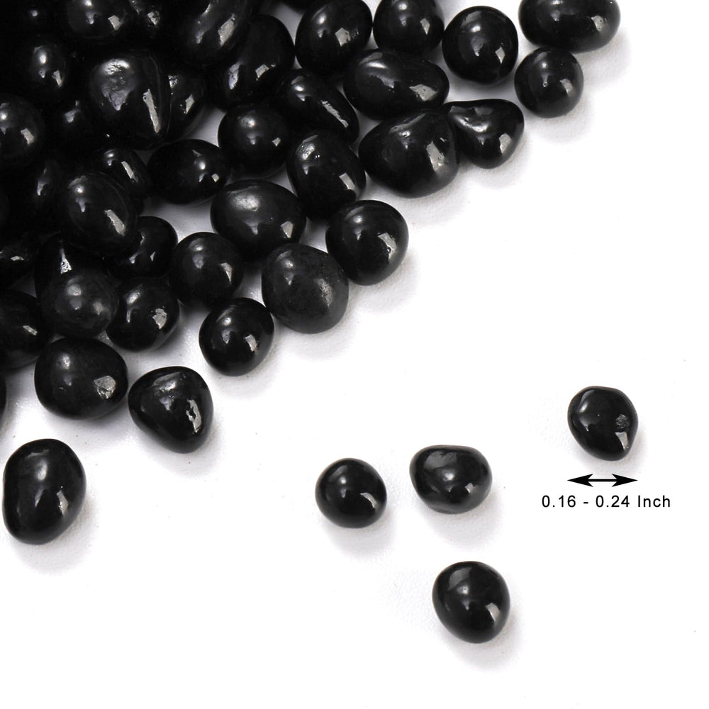 SOUJOY morceaux cristal noir 4-6mm, parfaits pour aquarium sans modifier l'eau.