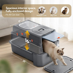 Soulbond litiere entree haut et front - choix flexible pour votre chat